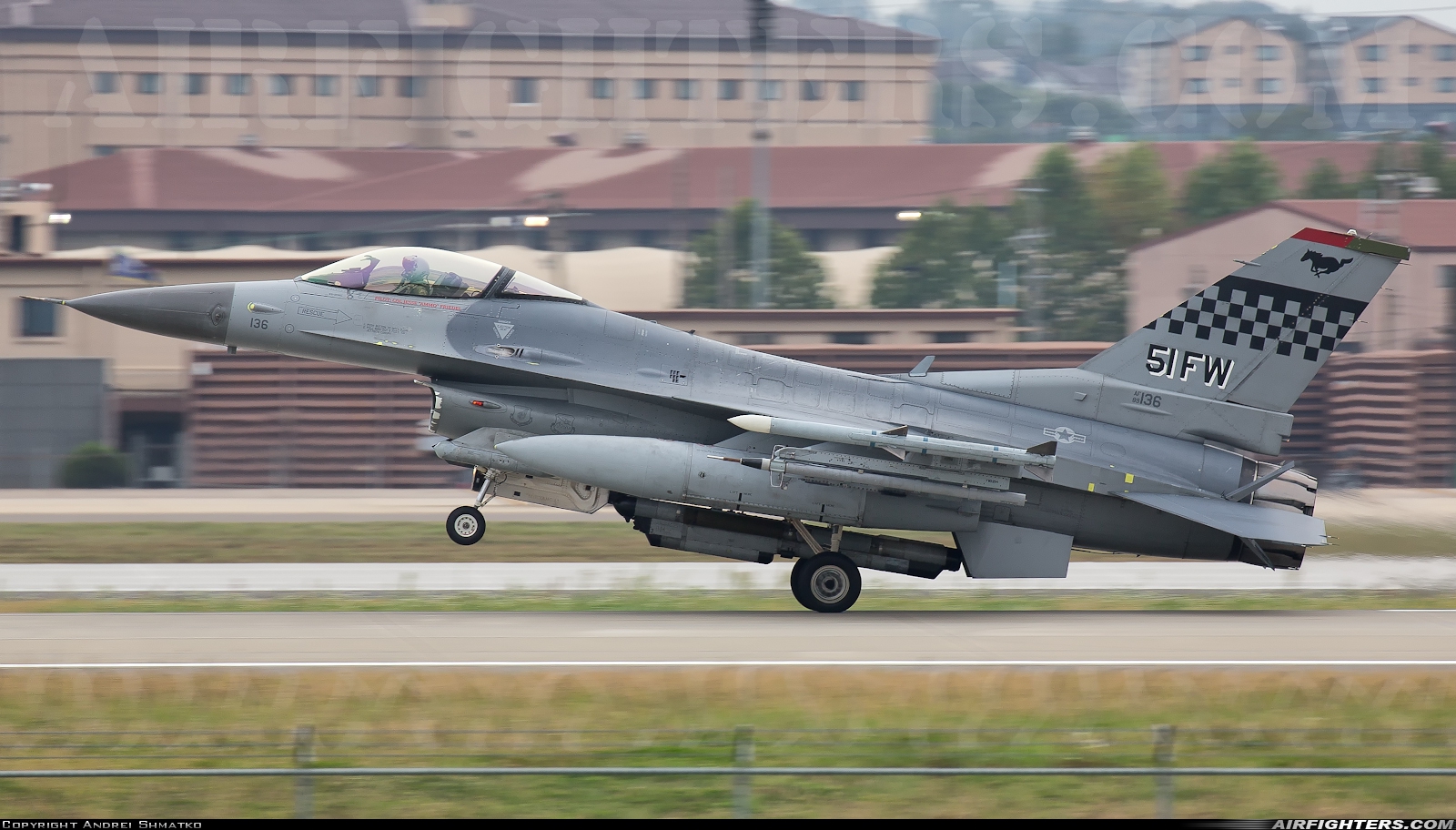USA - Air Force General Dynamics F-16C Fighting Falcon 89-2136 at Osan (K-55) (OSN / RKSO), South Korea