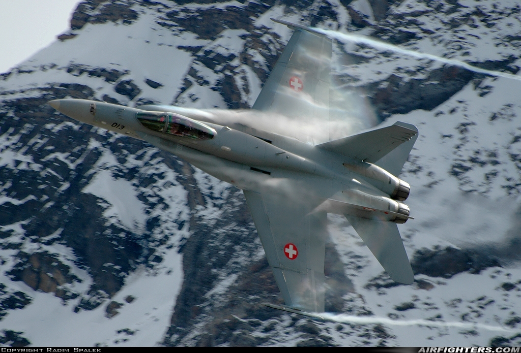 Switzerland - Air Force McDonnell Douglas F/A-18C Hornet J-5013 at Off-Airport - Axalp, Switzerland