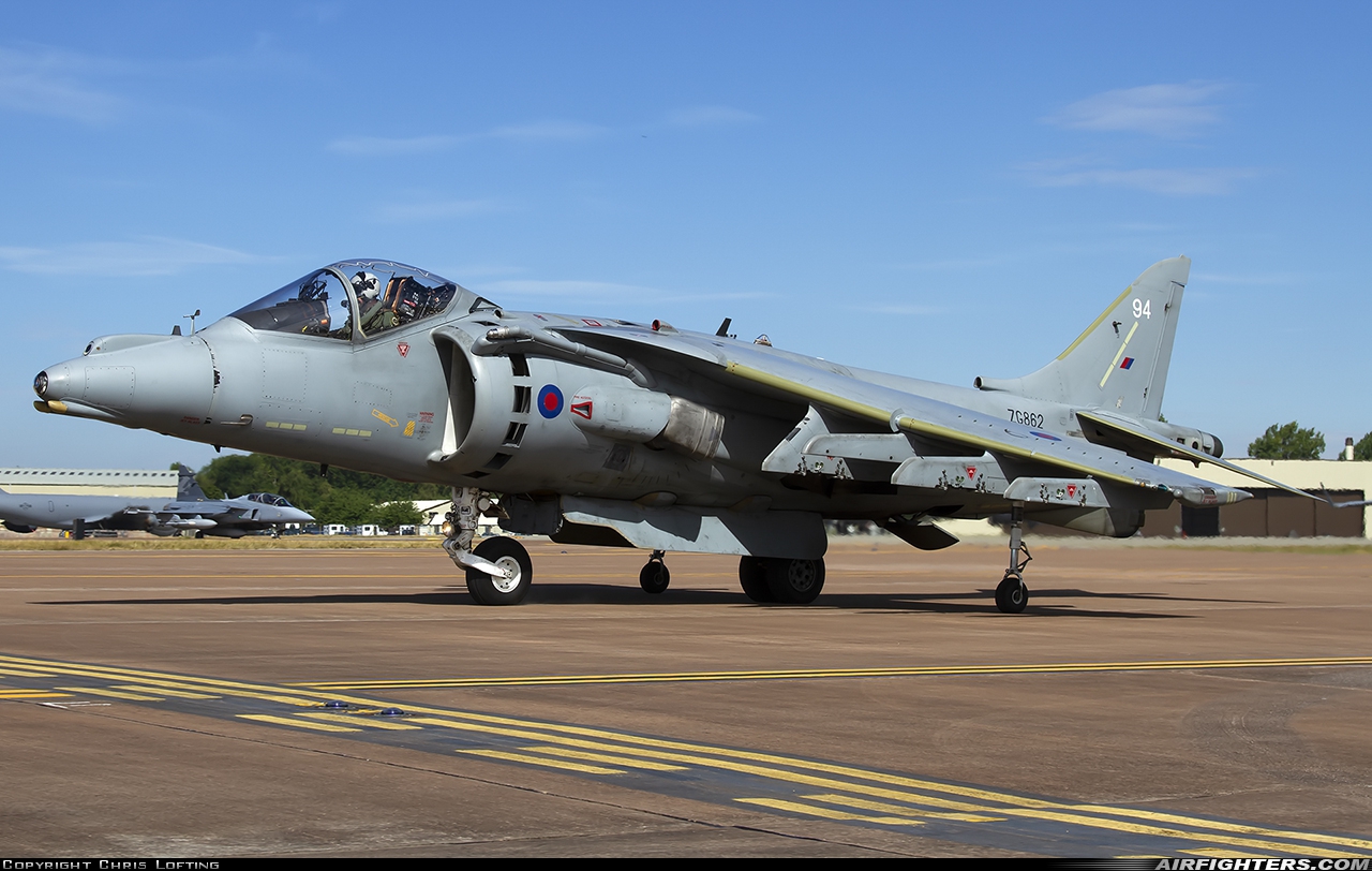 UK - Air Force British Aerospace Harrier GR.7 ZG862 at Fairford (FFD / EGVA), UK
