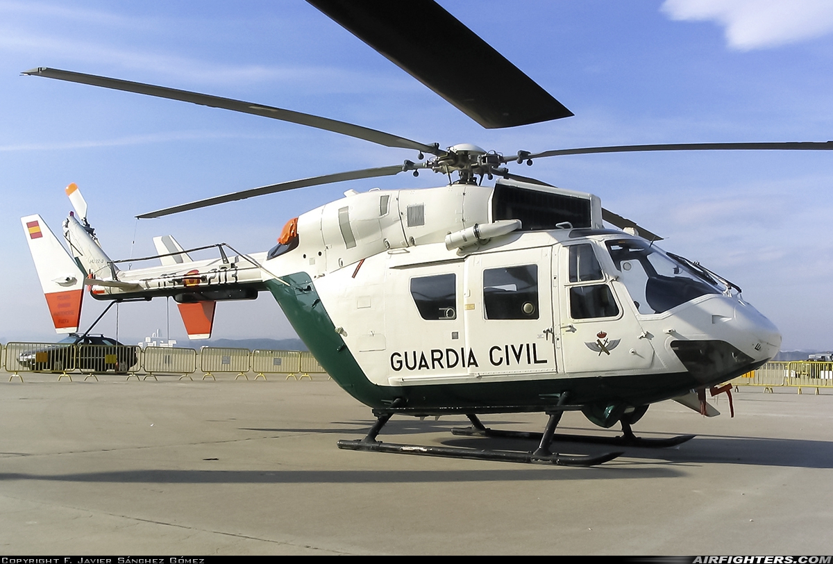 Spain - Guardia Civil MBB/Kawasaki BK-117A-3 HU.22-3 at Madrid - Torrejon (TOJ / LETO), Spain