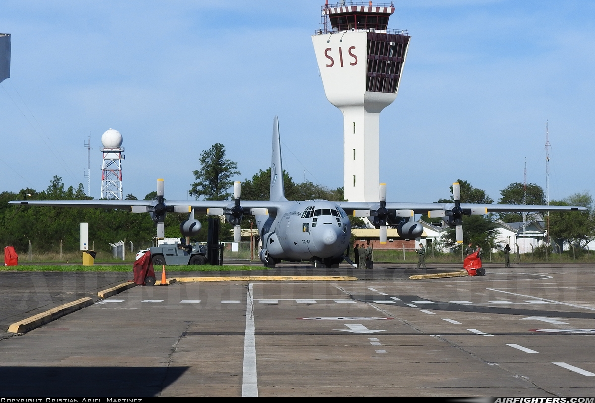 Argentina - Air Force Lockheed C-130H Hercules (L-382) TC-61 at Resistencia (RES / SARE), Argentina
