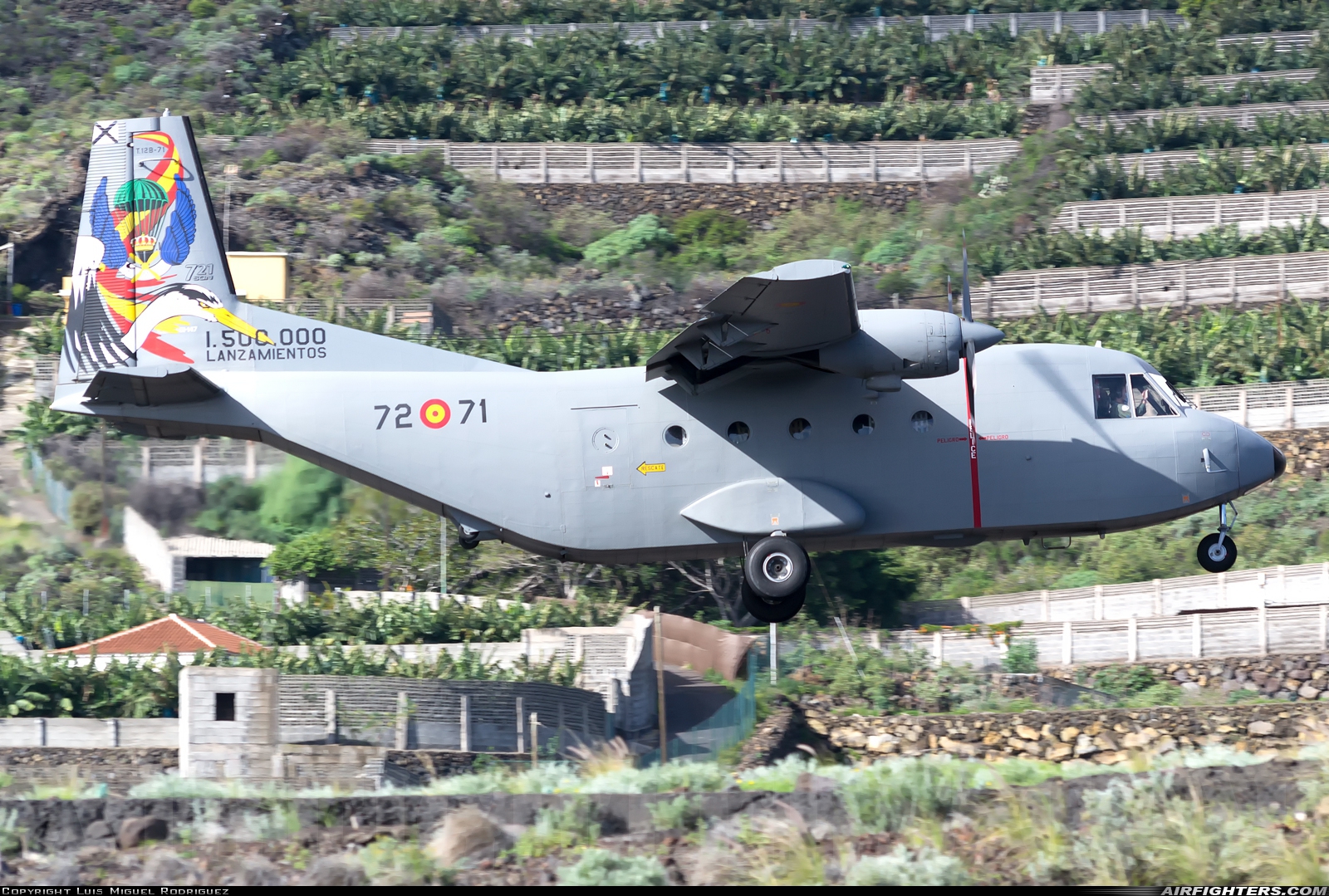 Spain - Air Force CASA C-212-100 Aviocar T.12B-71 at La Palma (Santa Cruz de la Palma) (SPC / GCLA), Spain