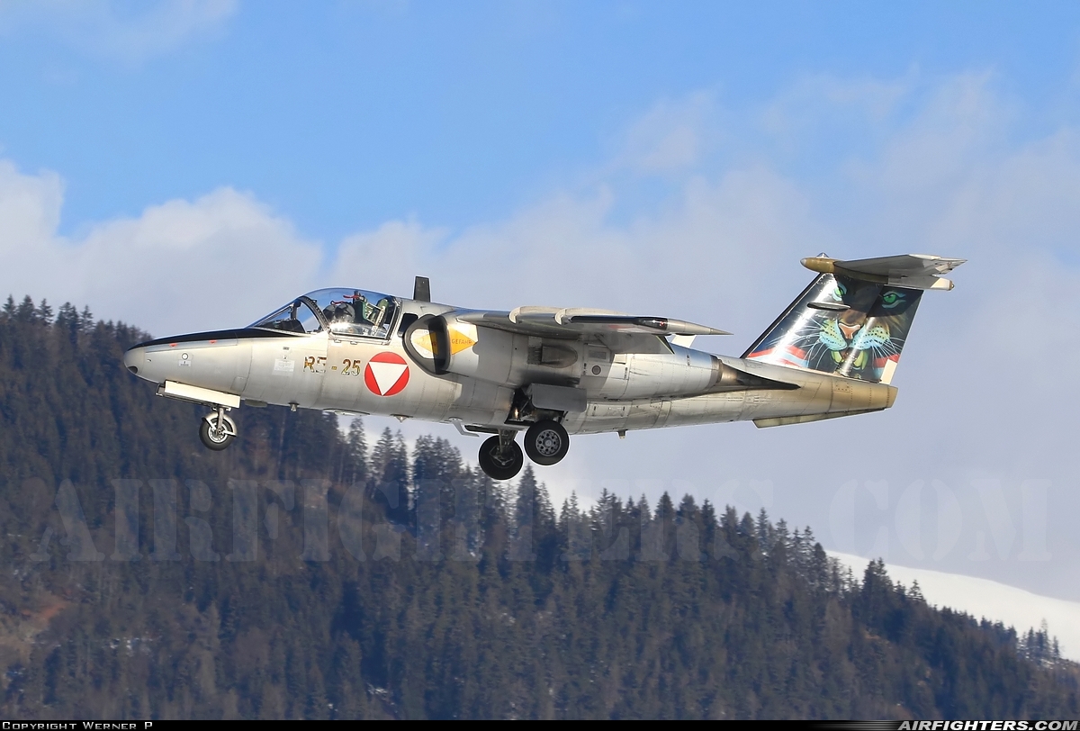 Austria - Air Force Saab 105Oe 1125 at Zeltweg (LOXZ), Austria