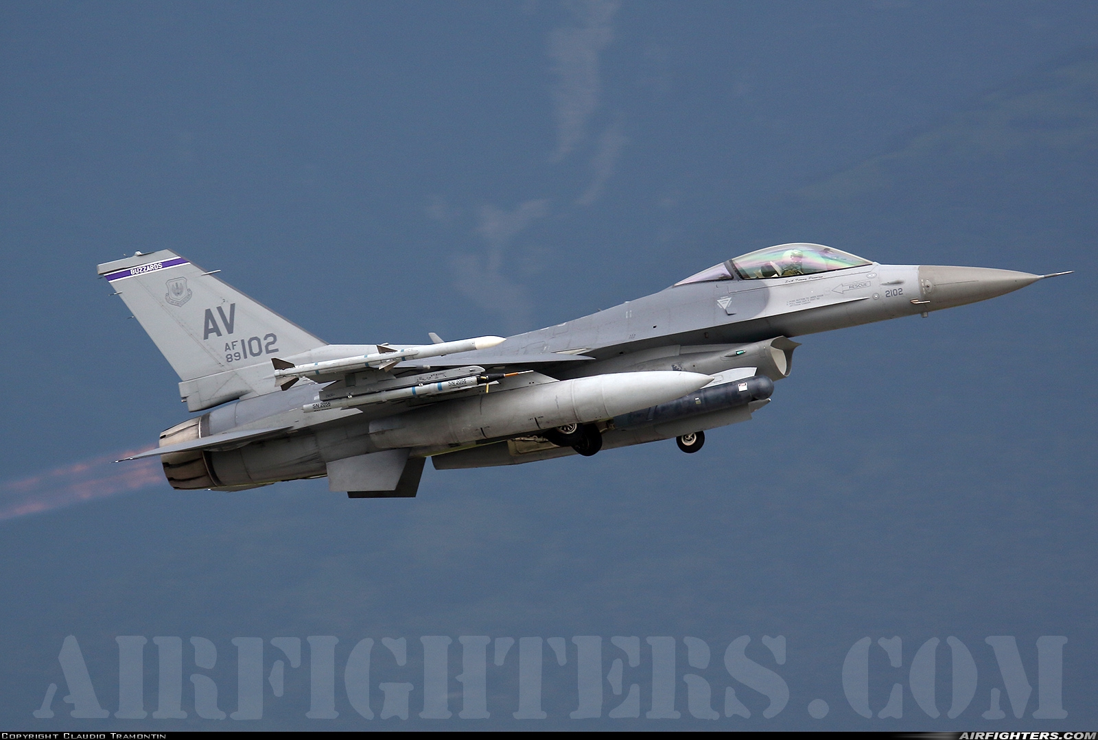 USA - Air Force General Dynamics F-16C Fighting Falcon 89-2102 at Aviano (- Pagliano e Gori) (AVB / LIPA), Italy