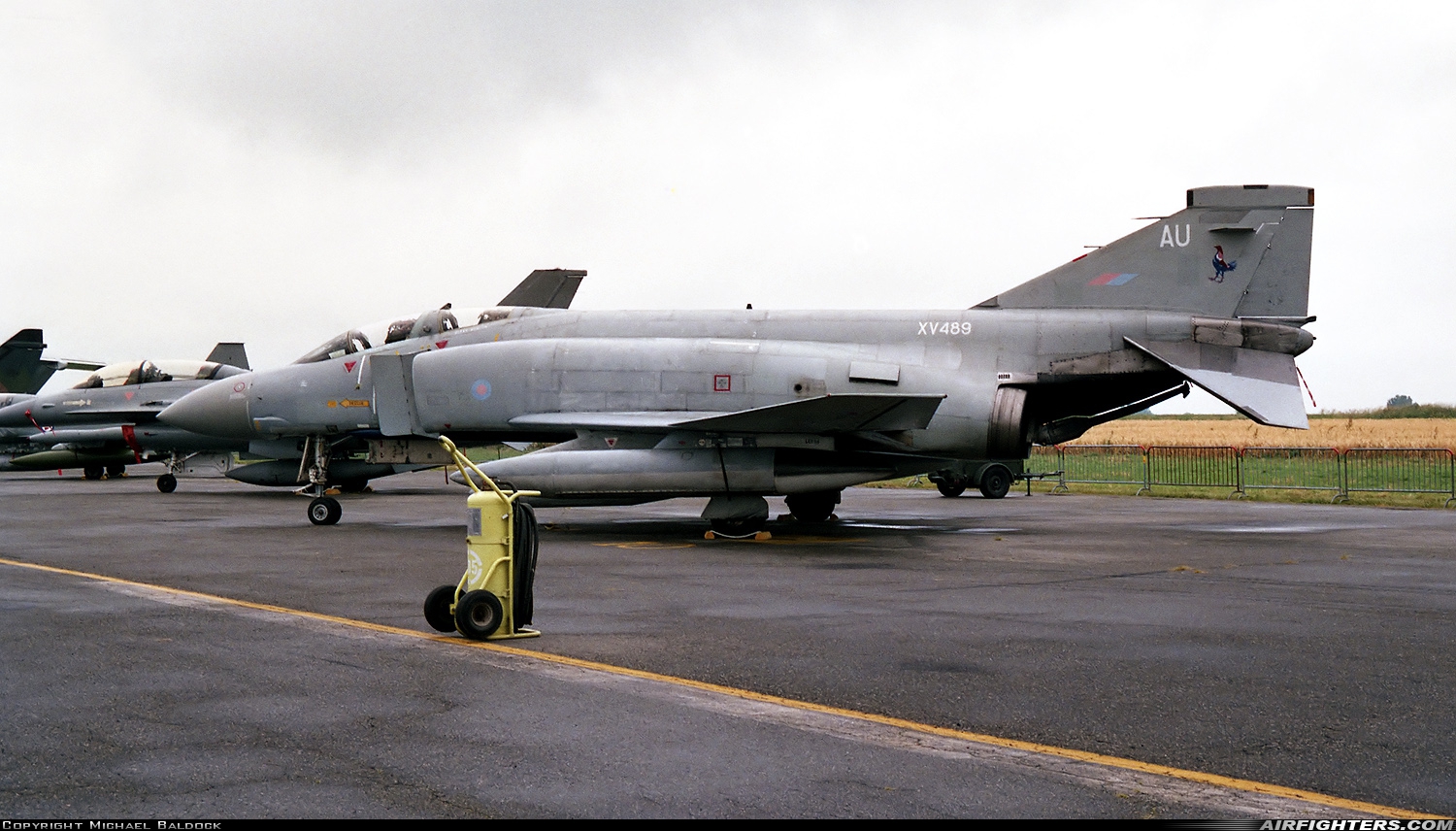 UK - Air Force McDonnell Douglas Phantom FGR2 (F-4M) XV489 at Chievres (EBCV), Belgium