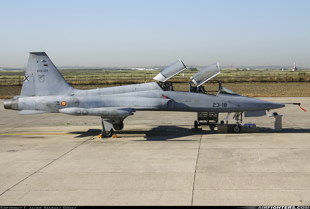 Spain - Air Force Northrop SF-5B Freedom Fighter AE.9-029 at Madrid - Getafe (LEGT), Spain