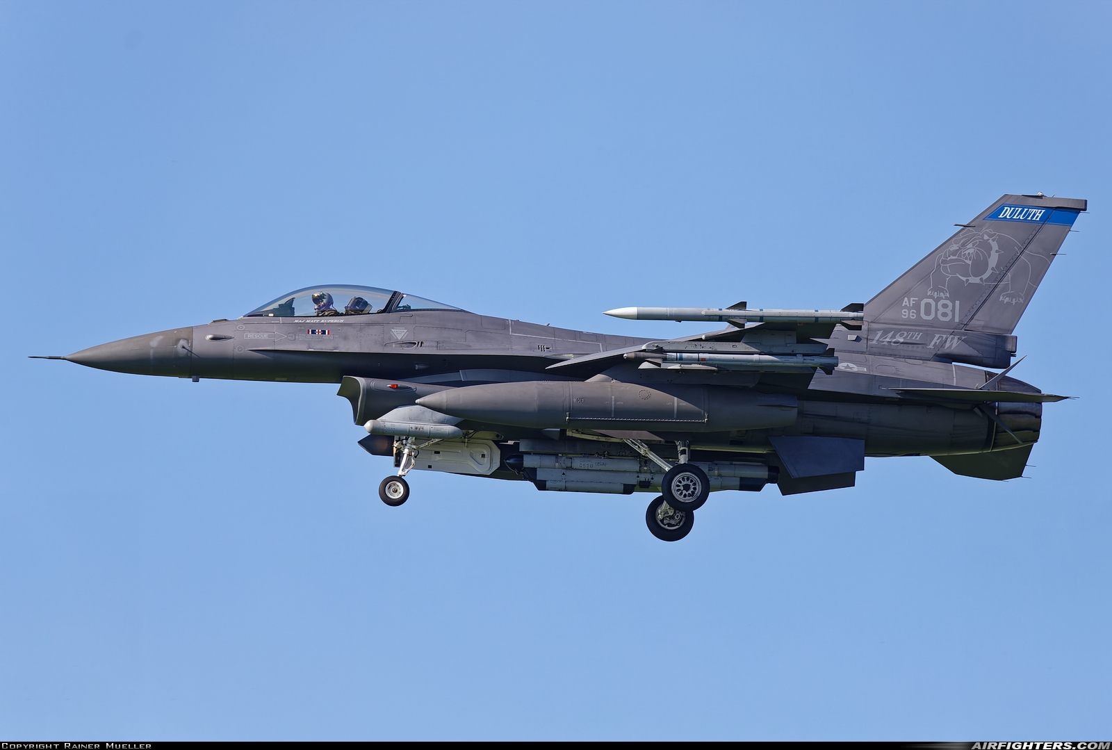 USA - Air Force General Dynamics F-16C Fighting Falcon 96-0081 at Leeuwarden (LWR / EHLW), Netherlands