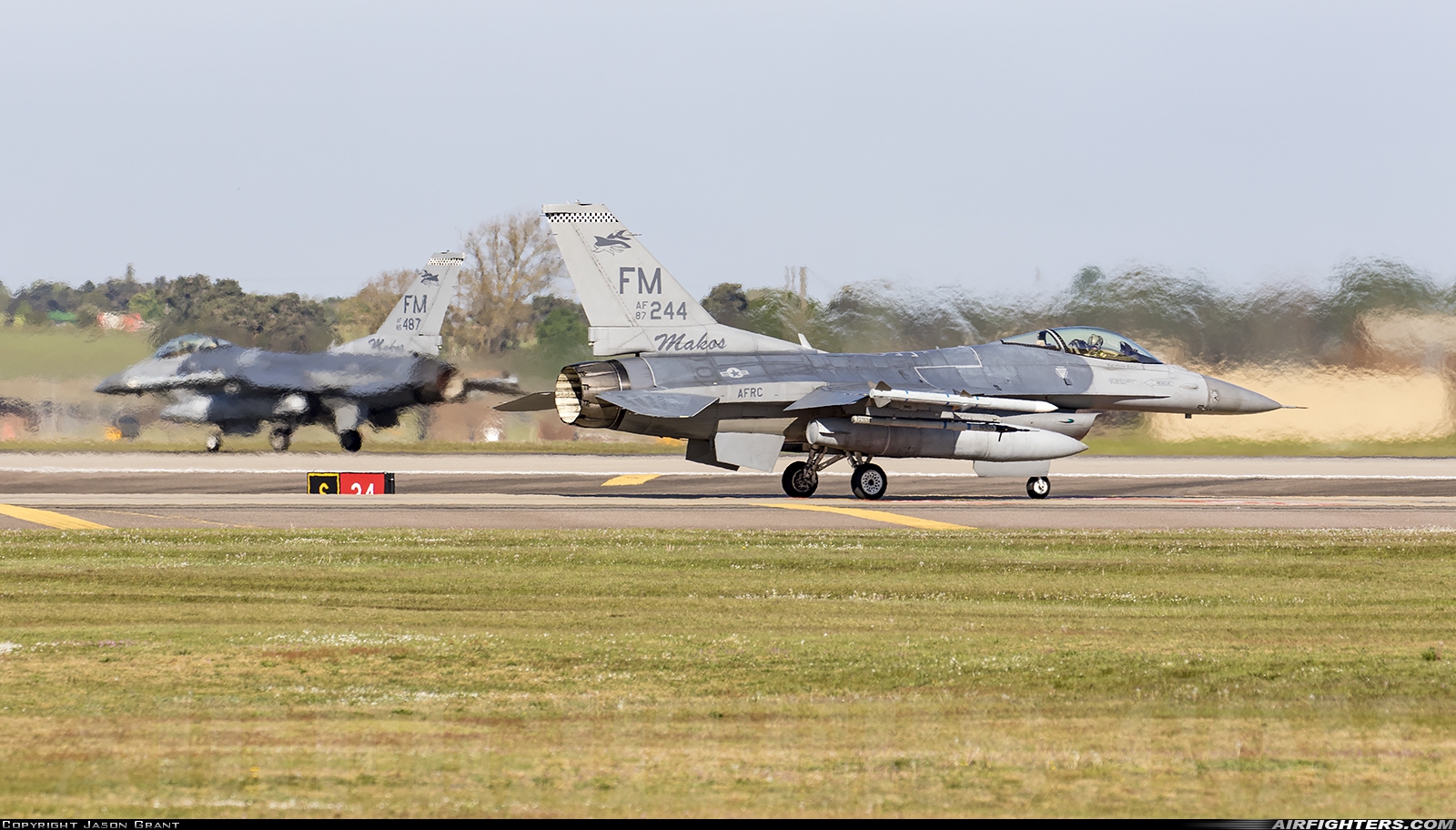 USA - Air Force General Dynamics F-16C Fighting Falcon 87-0244 at Lakenheath (LKZ / EGUL), UK