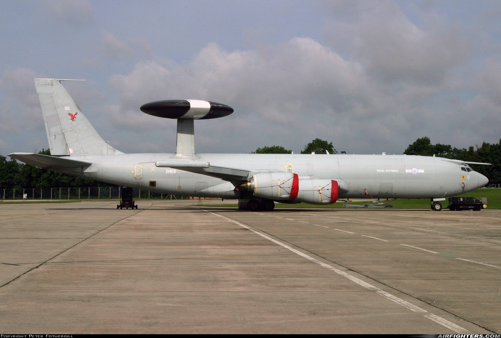 UK - Air Force Boeing E-3D Sentry AEW1 (707-300) ZH105 at Fairford (FFD / EGVA), UK