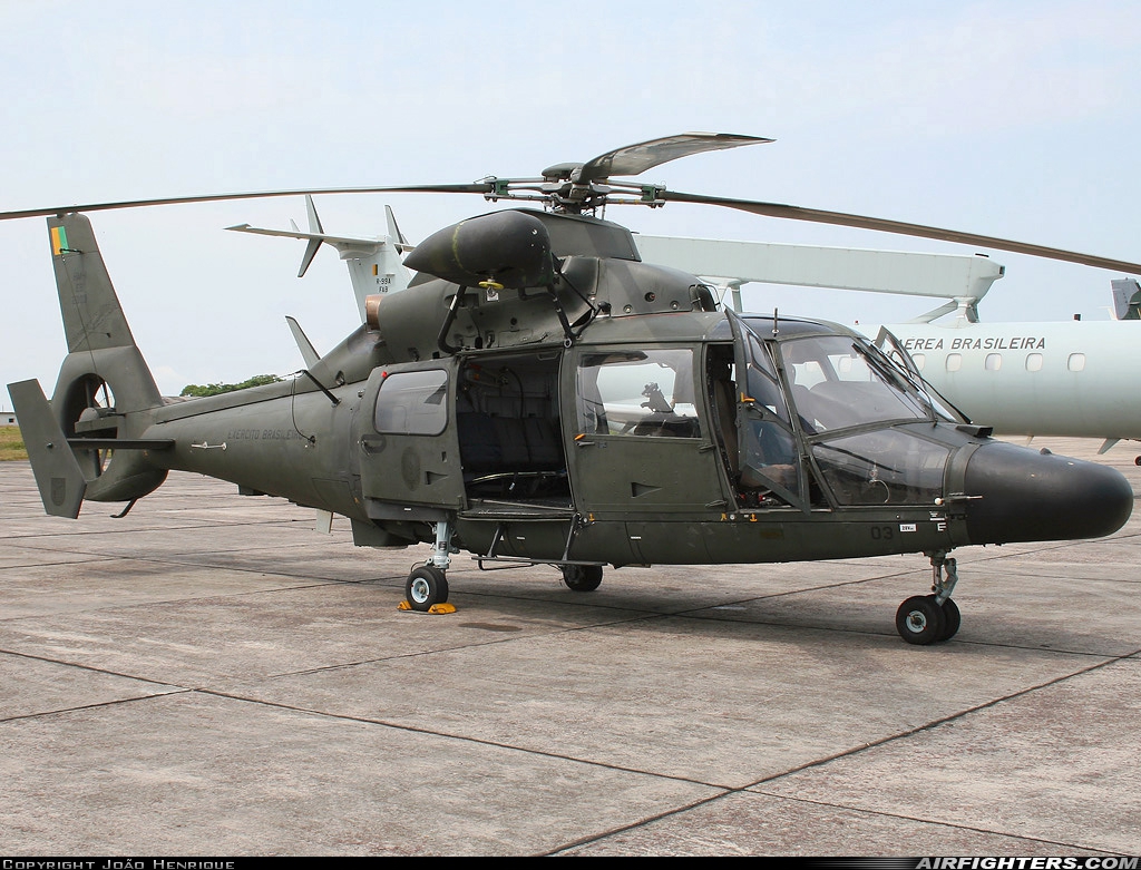 Brazil - Army Aerospatiale HM-1 Pantera (AS-565AA) EB-2003 at Manaus - Ponta Pelada (SBMN / PLL), Brazil