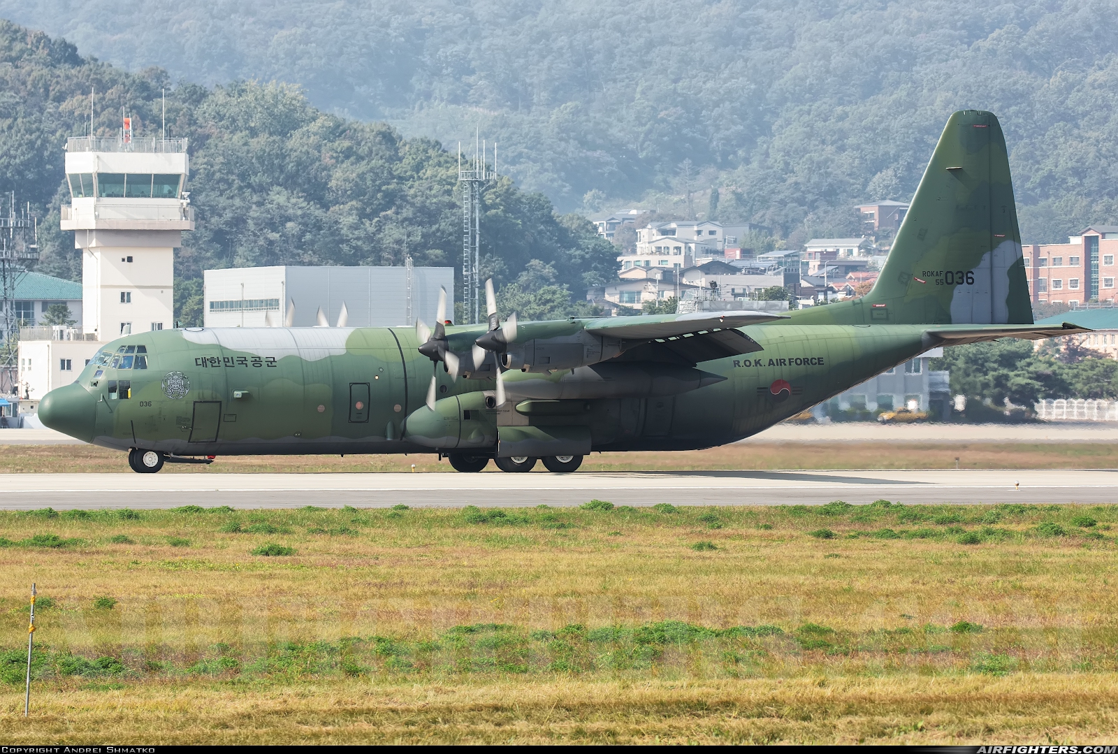 South Korea - Air Force Lockheed C-130H-30 Hercules (L-382) 55-036 at Seoul - Sinchonri (K-16) (SSN / RKSM), South Korea
