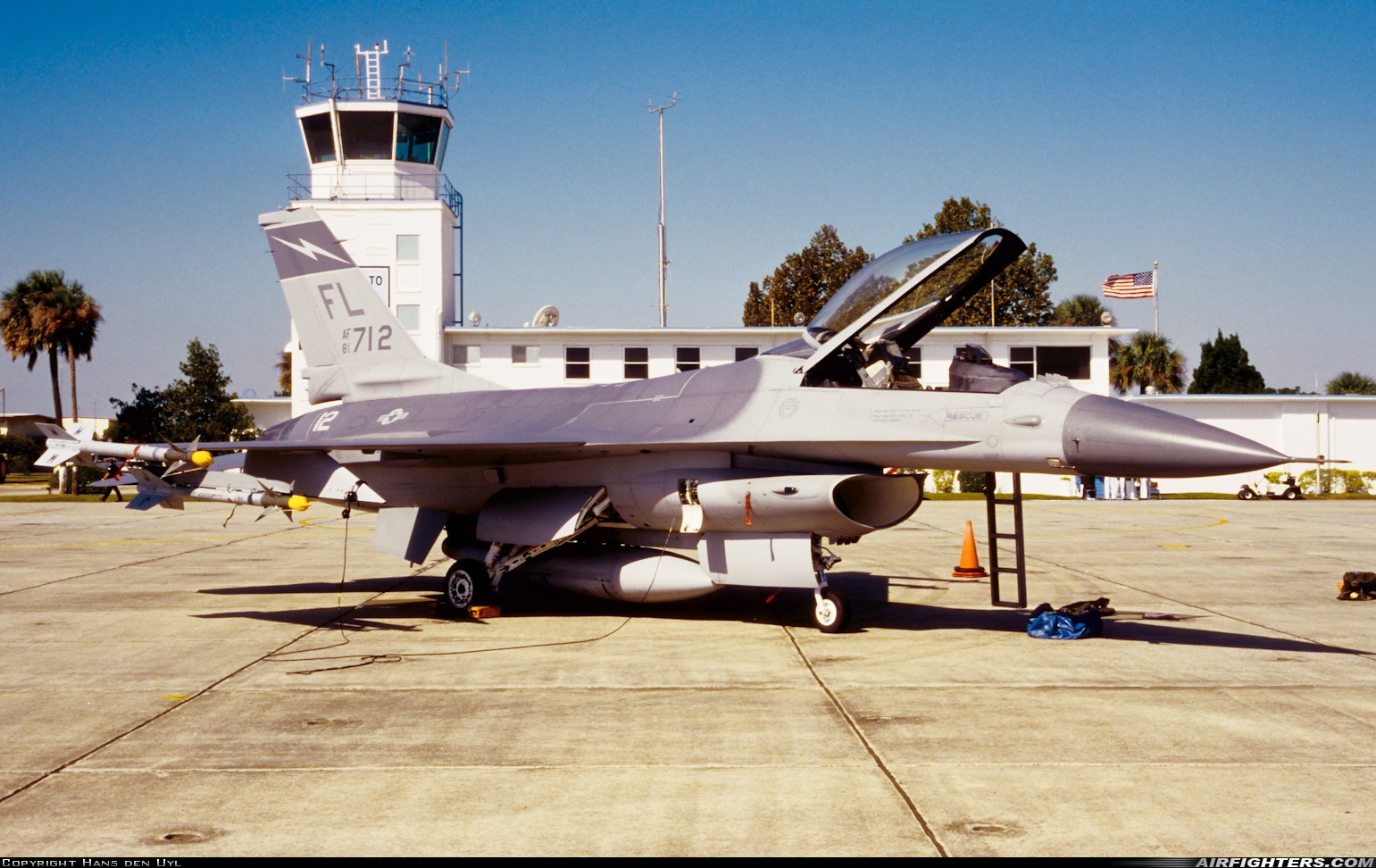USA - Air Force General Dynamics F-16A/ADF Fighting Falcon 81-0712 at Jacksonville - Cecil Field (VQQ / KVQQ), USA