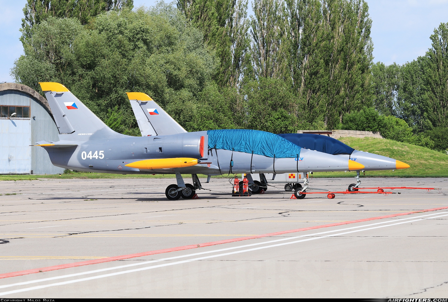 Czech Republic - Air Force Aero L-39C Albatros 0445 at Pardubice (PED / LKPD), Czech Republic