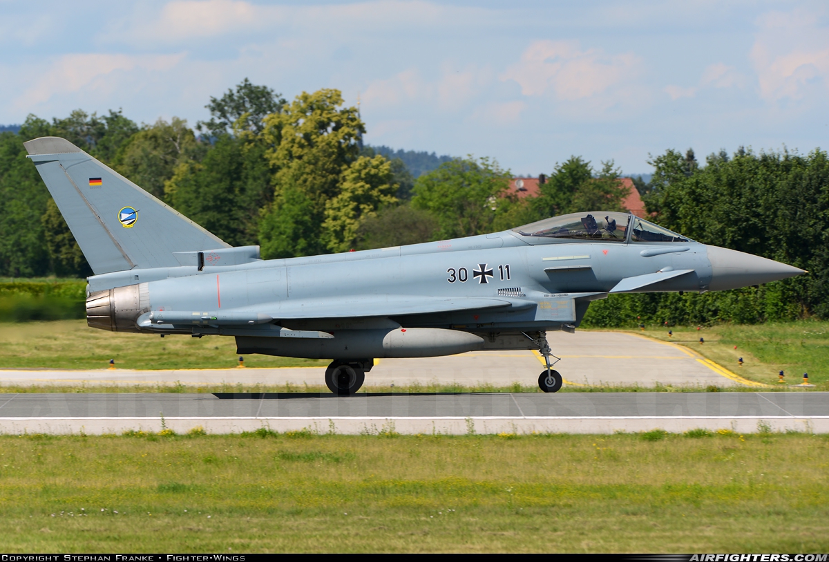 Germany - Air Force Eurofighter EF-2000 Typhoon S 30+11 at Neuburg - Zell (ETSN), Germany