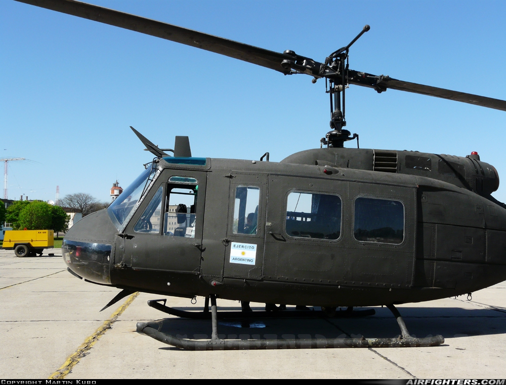Argentina - Army Bell UH-1H Iroquois (205) AE-490 at El Palomar (PAL / SADP), Argentina