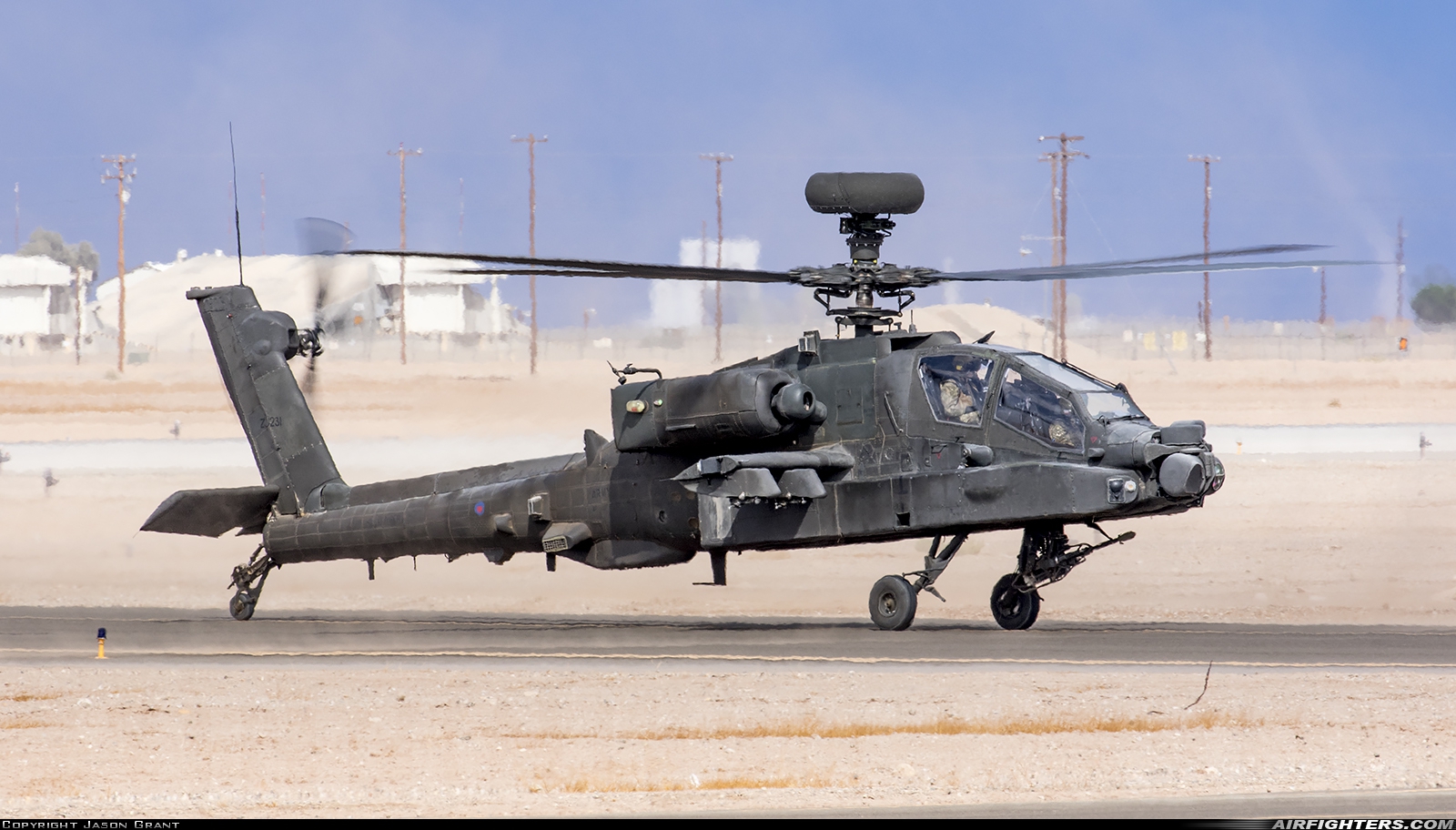 UK - Army Westland Apache AH1 (WAH-64D) ZJ231 at El Centro - NAF (NJK / KNJK), USA
