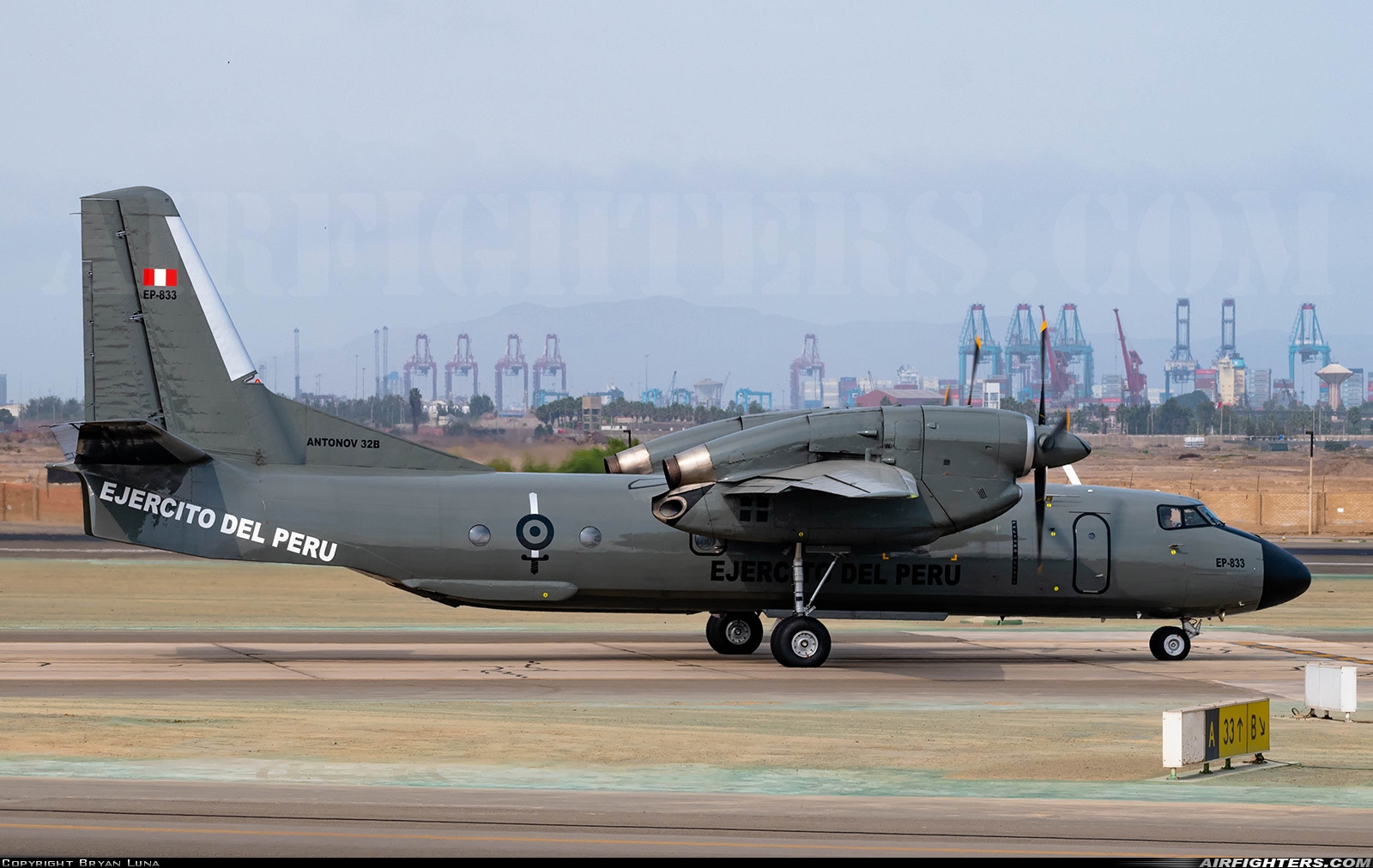 Peru - Army Antonov An-32B Cline EP-833 at Lima - Callao / Jorge Chavez Int. (LIM / SPIM), Peru