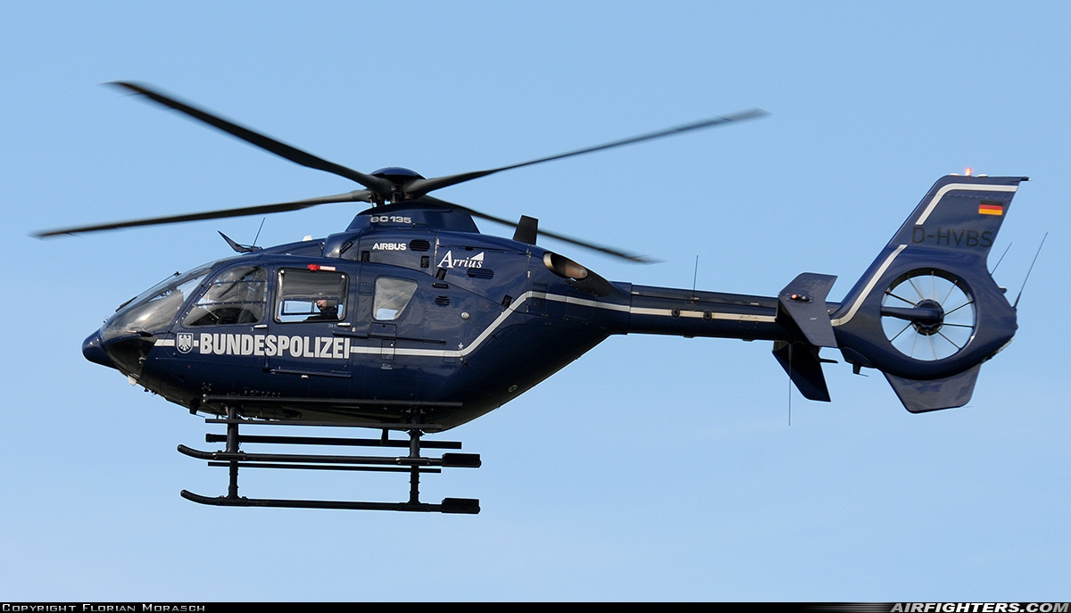 Germany - Bundespolizei Eurocopter EC-135T2 D-HVBS at Oberschleissheim (EDNX), Germany