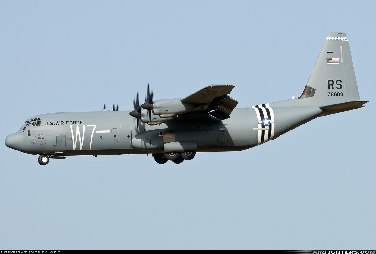 USA - Air Force Lockheed Martin C-130J-30 Hercules (L-382) 07-8609 at Ramstein (- Landstuhl) (RMS / ETAR), Germany