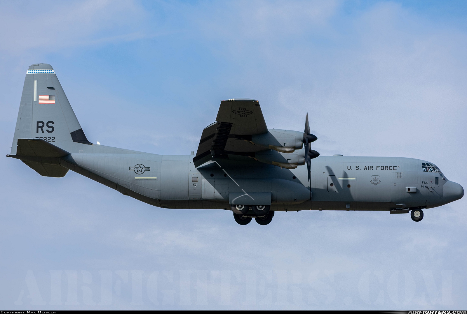 USA - Air Force Lockheed Martin C-130J-30 Hercules (L-382) 15-5822 at Ramstein (- Landstuhl) (RMS / ETAR), Germany