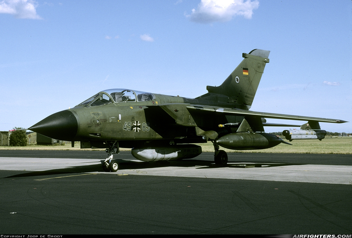 Germany - Air Force Panavia Tornado IDS 45+85 at Schleswig (- Jagel) (WBG / ETNS), Germany