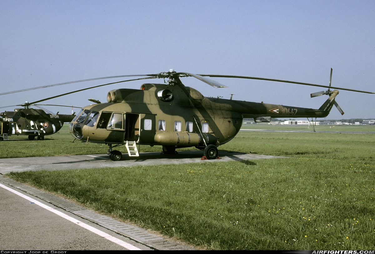 Hungary - Air Force Mil Mi-8S 10447 at Liege (- Bierset) (LGG / EBLG), Belgium