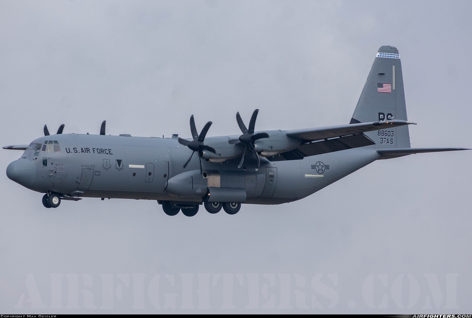 USA - Air Force Lockheed Martin C-130J-30 Hercules (L-382) 08-8603 at Ramstein (- Landstuhl) (RMS / ETAR), Germany