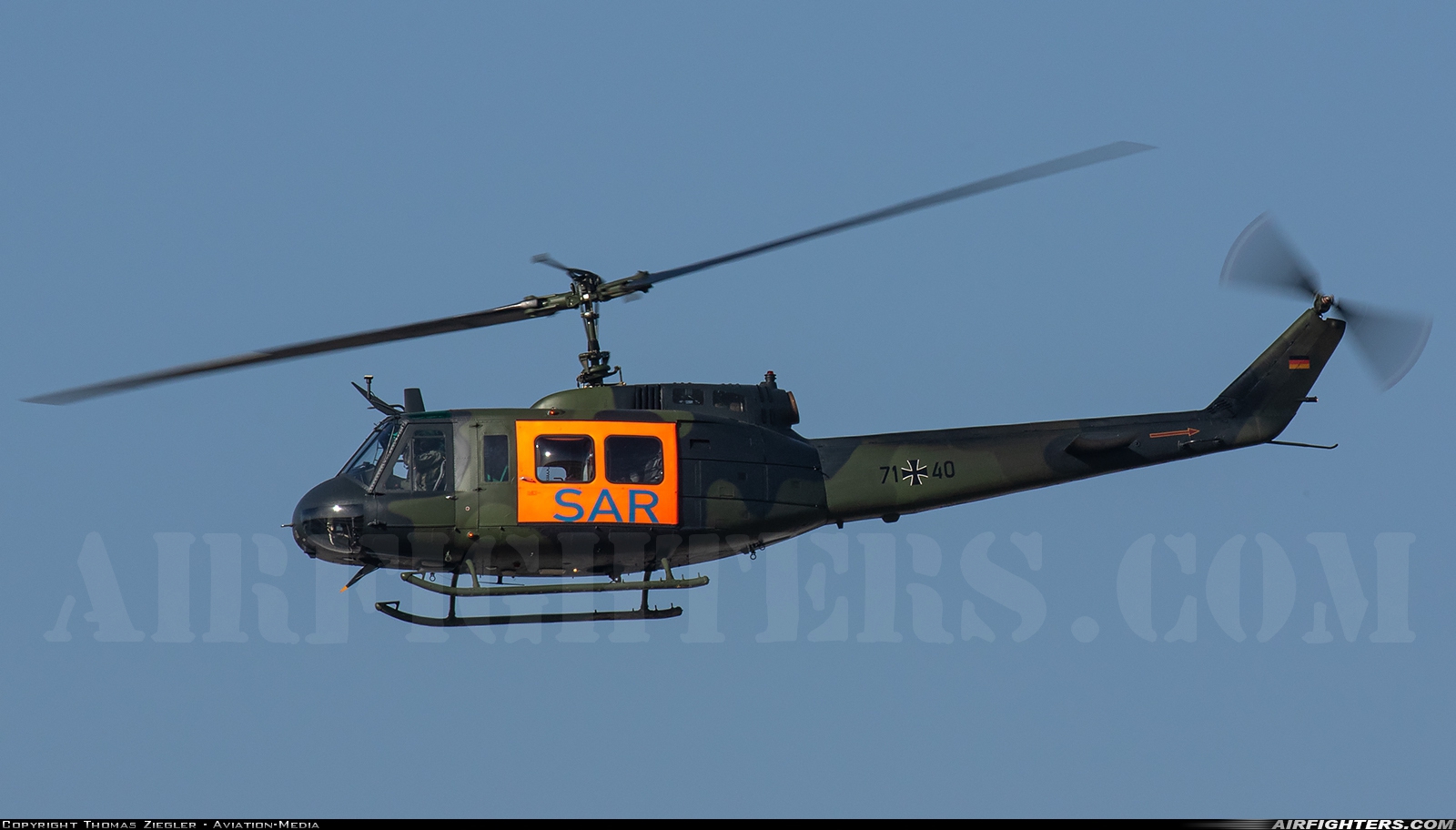 Germany - Army Bell UH-1D Iroquois (205) 71+40 at Ingolstadt - Manching (ETSI), Germany