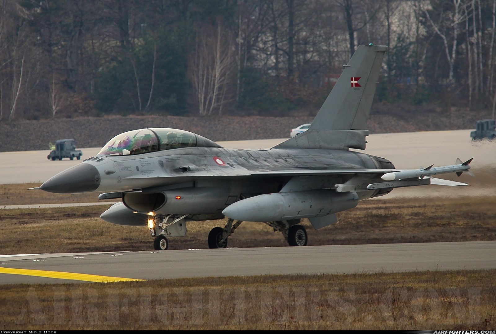 Denmark - Air Force General Dynamics F-16BM Fighting Falcon ET-198 at Ramstein (- Landstuhl) (RMS / ETAR), Germany