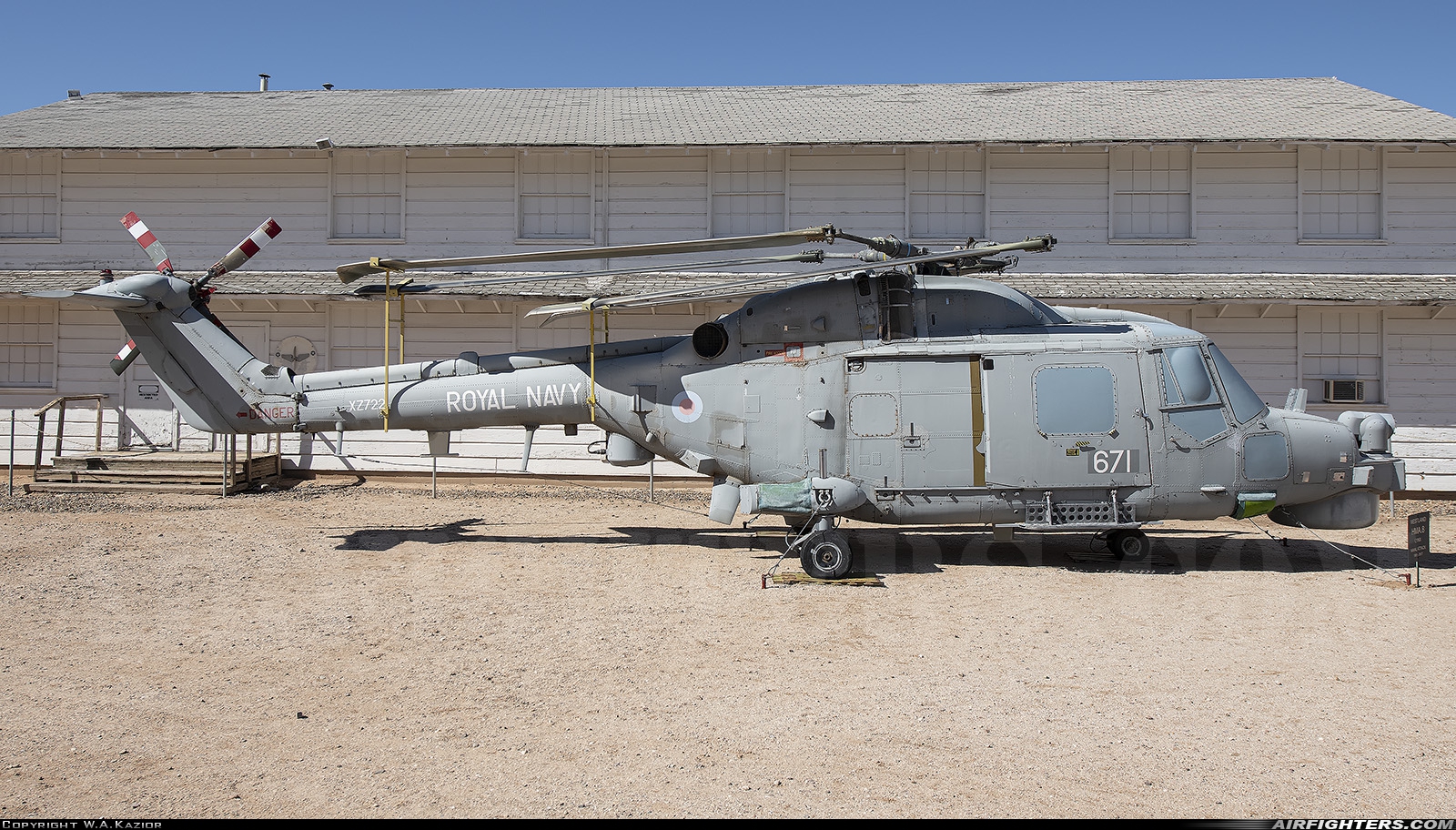UK - Navy Westland WG-13 Lynx HMA8DSP XZ722 at Tucson - Pima Air and Space Museum, USA
