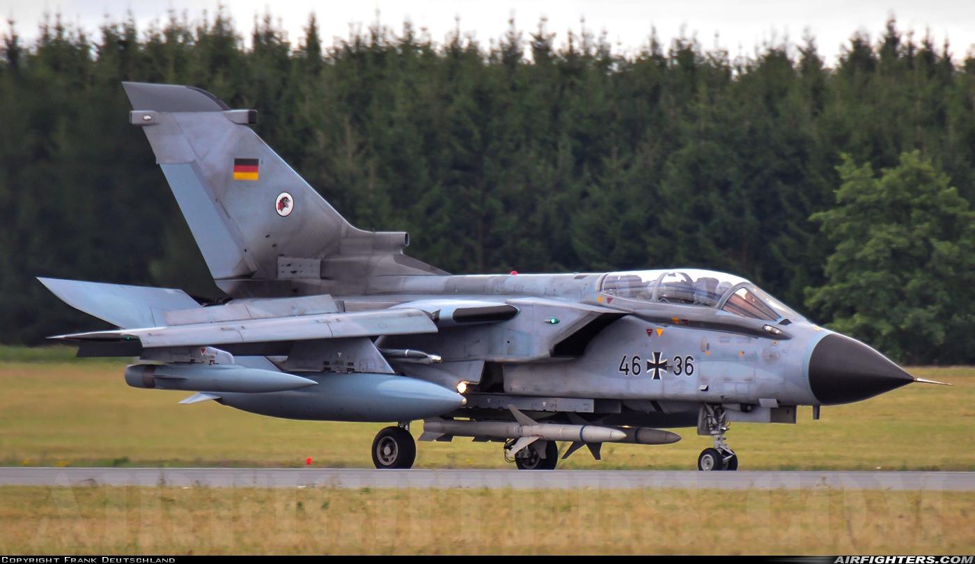 Germany - Air Force Panavia Tornado ECR 46+36 at Rostock - Laage (RLG / ETNL), Germany