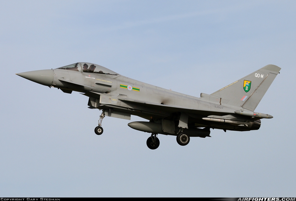 UK - Air Force Eurofighter Typhoon F2 ZJ927 at Coningsby (EGXC), UK