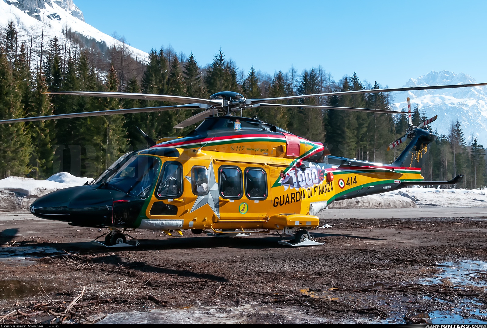 Italy - Guardia di Finanza AgustaWestland AW139 MM81964 at Cortina d'Ampezzo (LIDI), Italy
