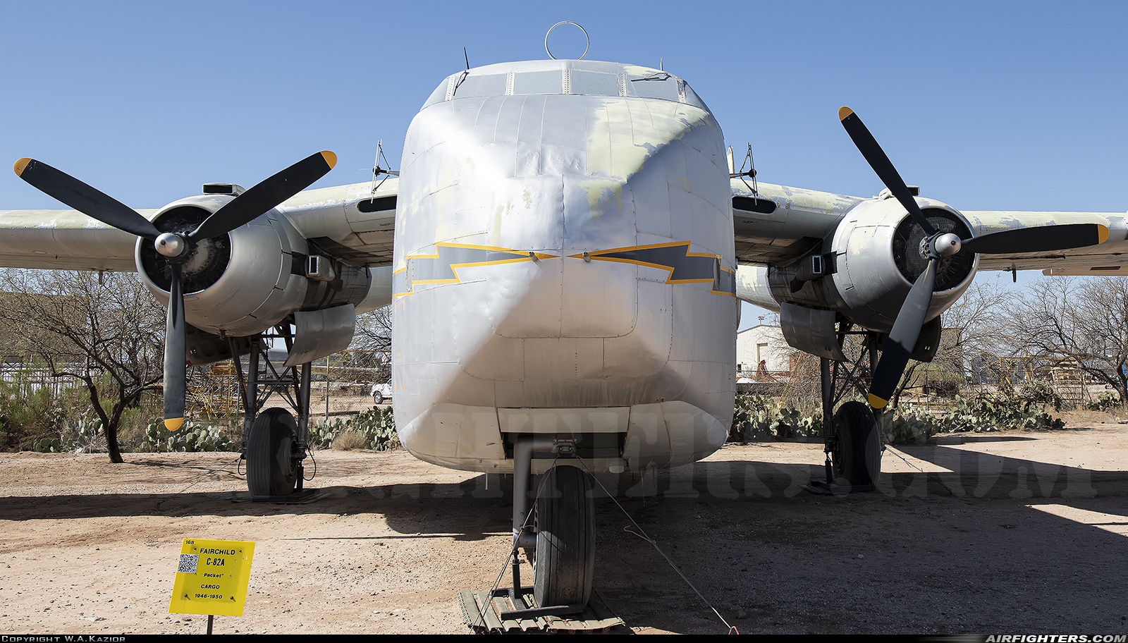 USA - Air Force Fairchild C-82A Packet 44-23006 at Tucson - Pima Air and Space Museum, USA