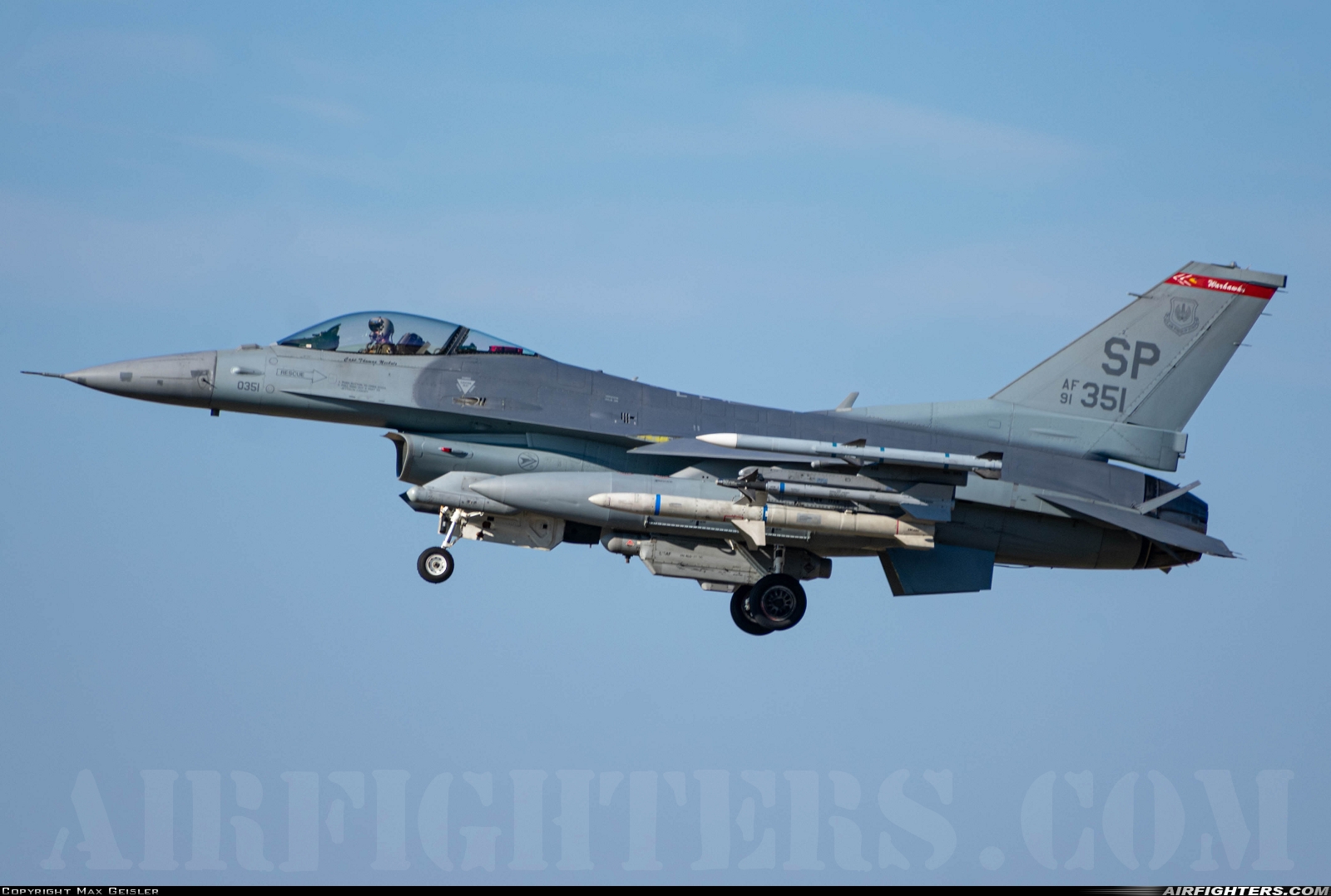 USA - Air Force General Dynamics F-16C Fighting Falcon 91-0351 at Ramstein (- Landstuhl) (RMS / ETAR), Germany