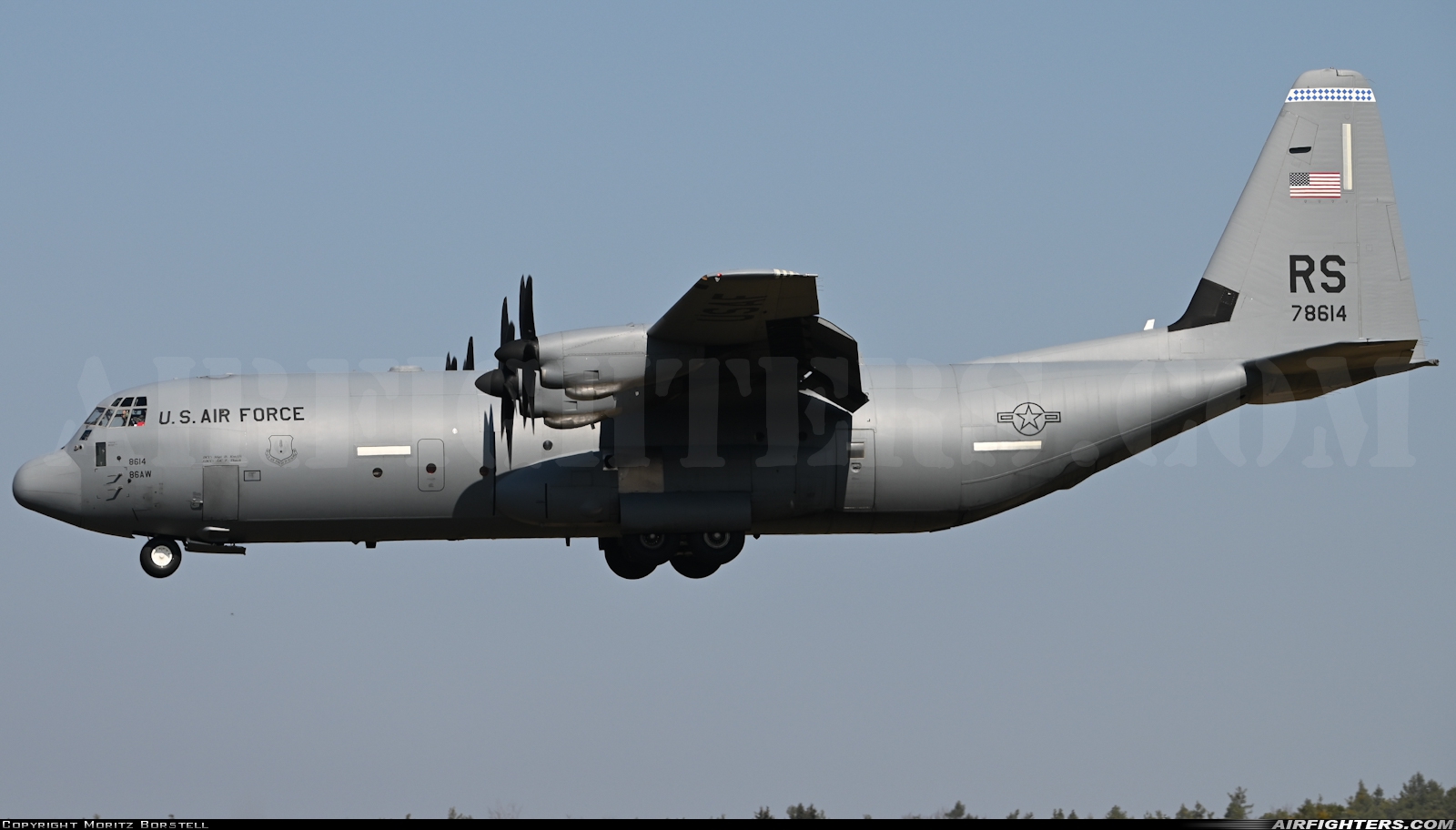 USA - Air Force Lockheed Martin C-130J-30 Hercules (L-382) 07-8614 at Ramstein (- Landstuhl) (RMS / ETAR), Germany