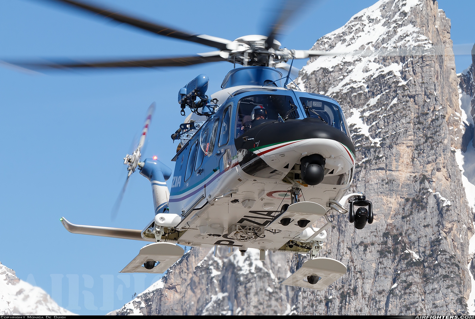 Italy - Polizia AgustaWestland AW139E MM81978 at Cortina d'Ampezzo (LIDI), Italy