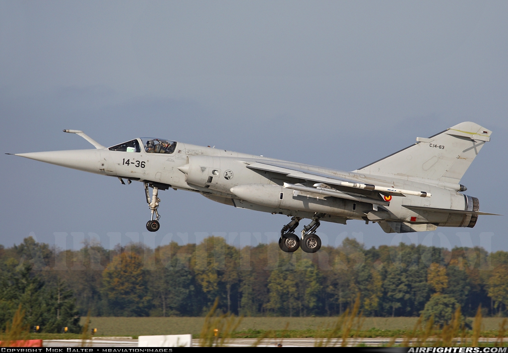 Spain - Air Force Dassault Mirage F1M C.14-63 at Florennes (EBFS), Belgium