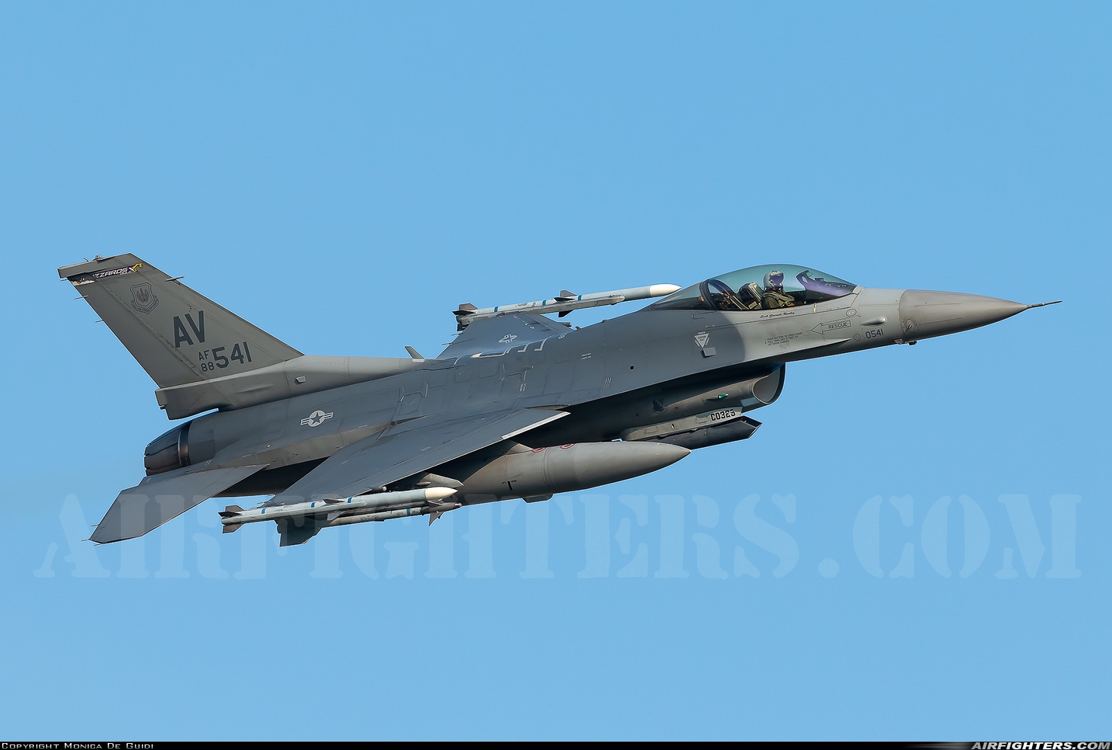 USA - Air Force General Dynamics F-16C Fighting Falcon 88-0541 at Aviano (- Pagliano e Gori) (AVB / LIPA), Italy