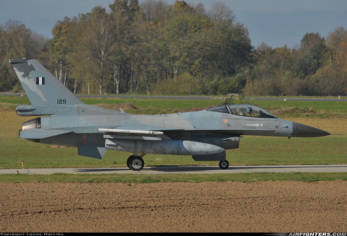 Greece - Air Force General Dynamics F-16C Fighting Falcon 129 at Florennes (EBFS), Belgium