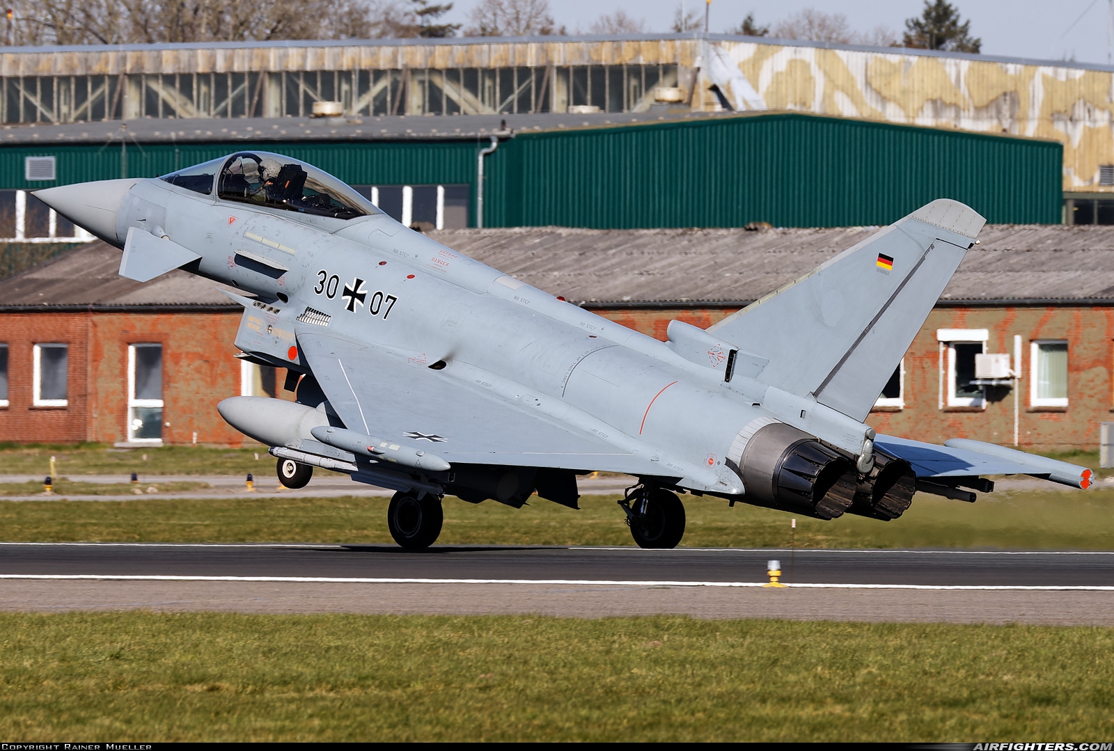 Germany - Air Force Eurofighter EF-2000 Typhoon S 30+07 at Wittmundhafen (Wittmund) (ETNT), Germany