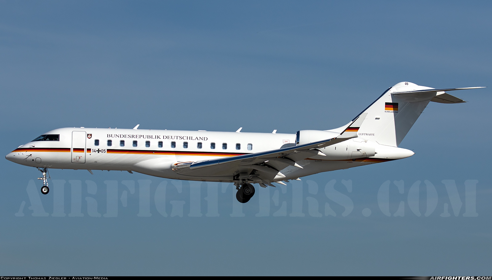 Germany - Air Force Bombardier BD-700-1A10 Global Express 14+05 at Ingolstadt - Manching (ETSI), Germany