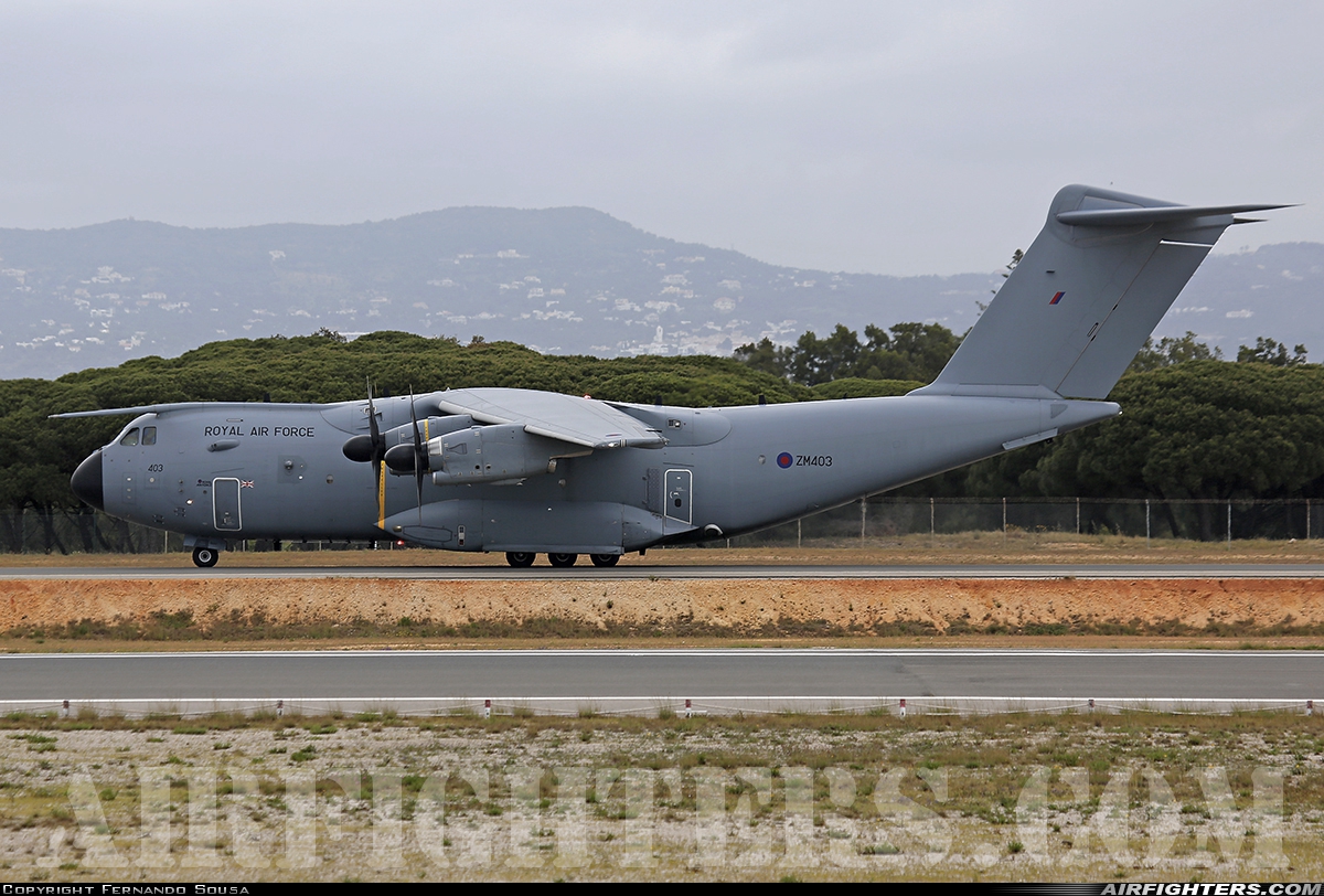 UK - Air Force Airbus Atlas C1 (A400M-180) ZM403 at Faro (FAO / LPFR), Portugal