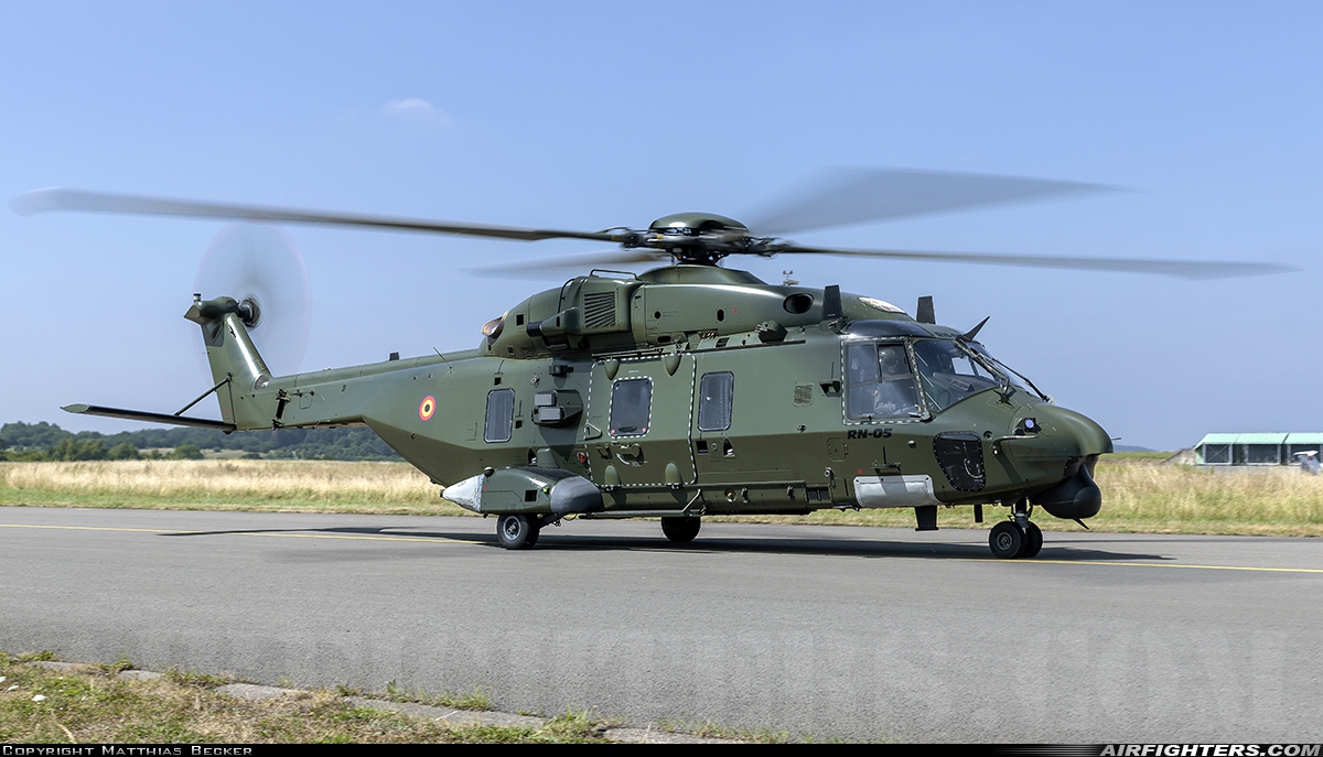 Belgium - Air Force NHI NH-90TTH RN05 at Saarbrucken (- Ensheim) (SCN / EDDR), Germany