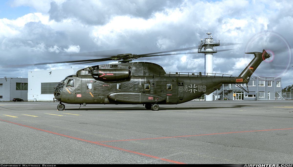 Germany - Air Force Sikorsky CH-53GA (S-65) 84+58 at Saarbrucken (- Ensheim) (SCN / EDDR), Germany