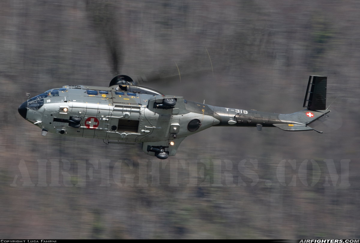 Switzerland - Air Force Aerospatiale AS-332M1 Super Puma T-319 at Meiringen (LSMM), Switzerland