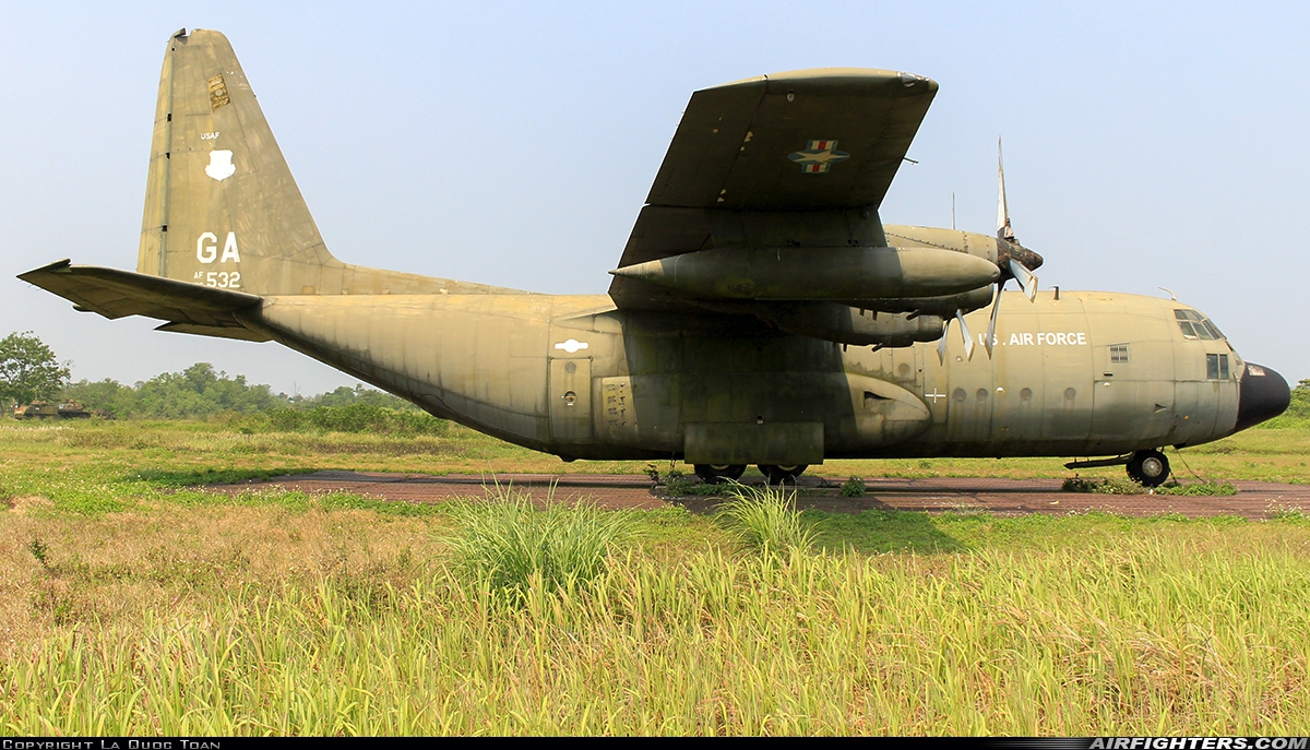 USA - Air Force Lockheed C-130A Hercules (L-182) 56-0532 at Khe Sanh Combat Base (Ta Con Airport Relic), Vietnam