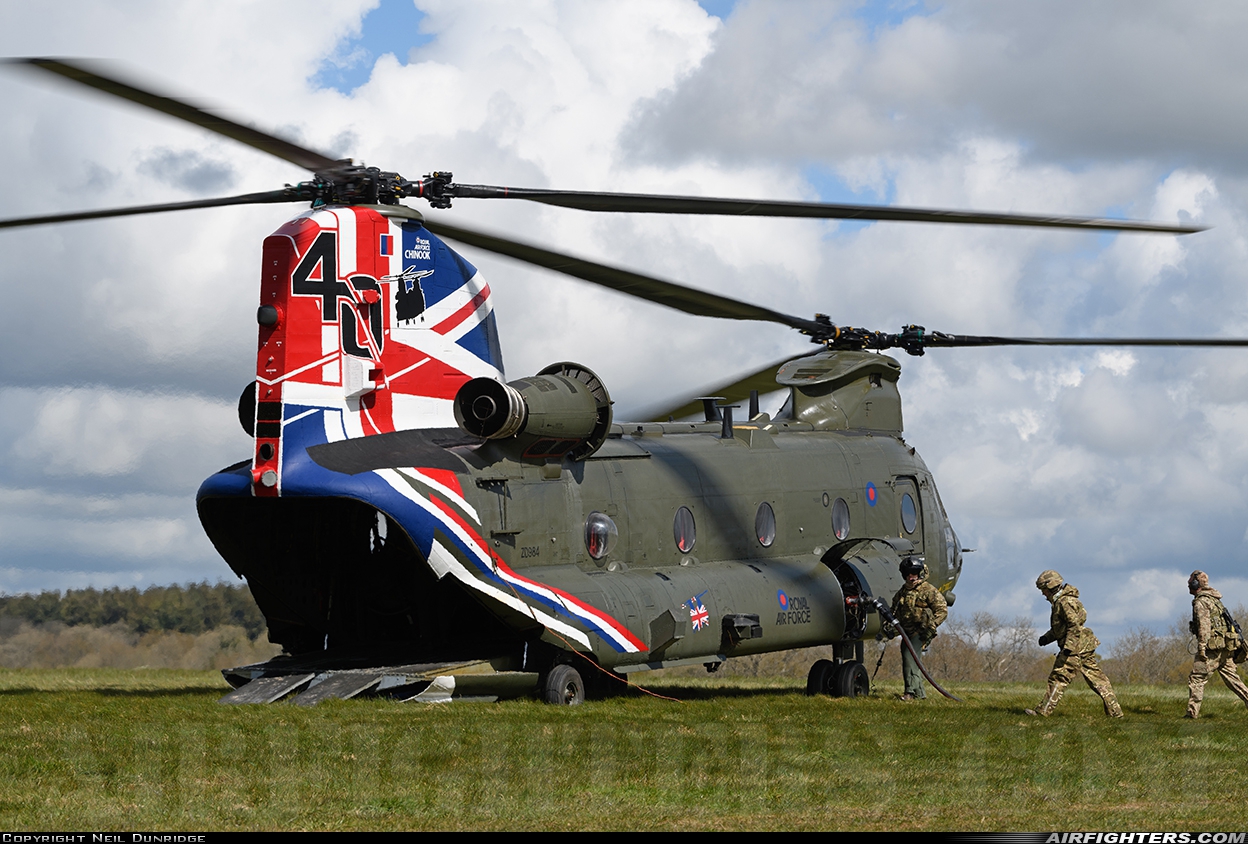 UK - Air Force Boeing Vertol Chinook HC2 (CH-47D) ZD984 at Off-Airport - Salisbury Plain, UK