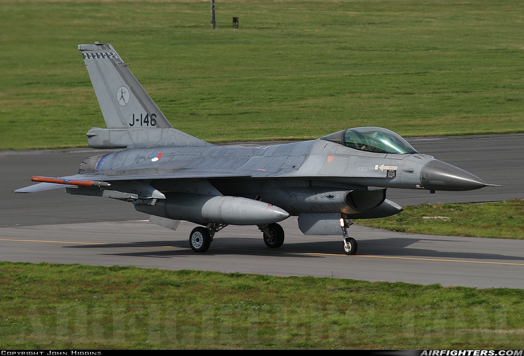 Netherlands - Air Force General Dynamics F-16AM Fighting Falcon J-146 at Valley (EGOV), UK