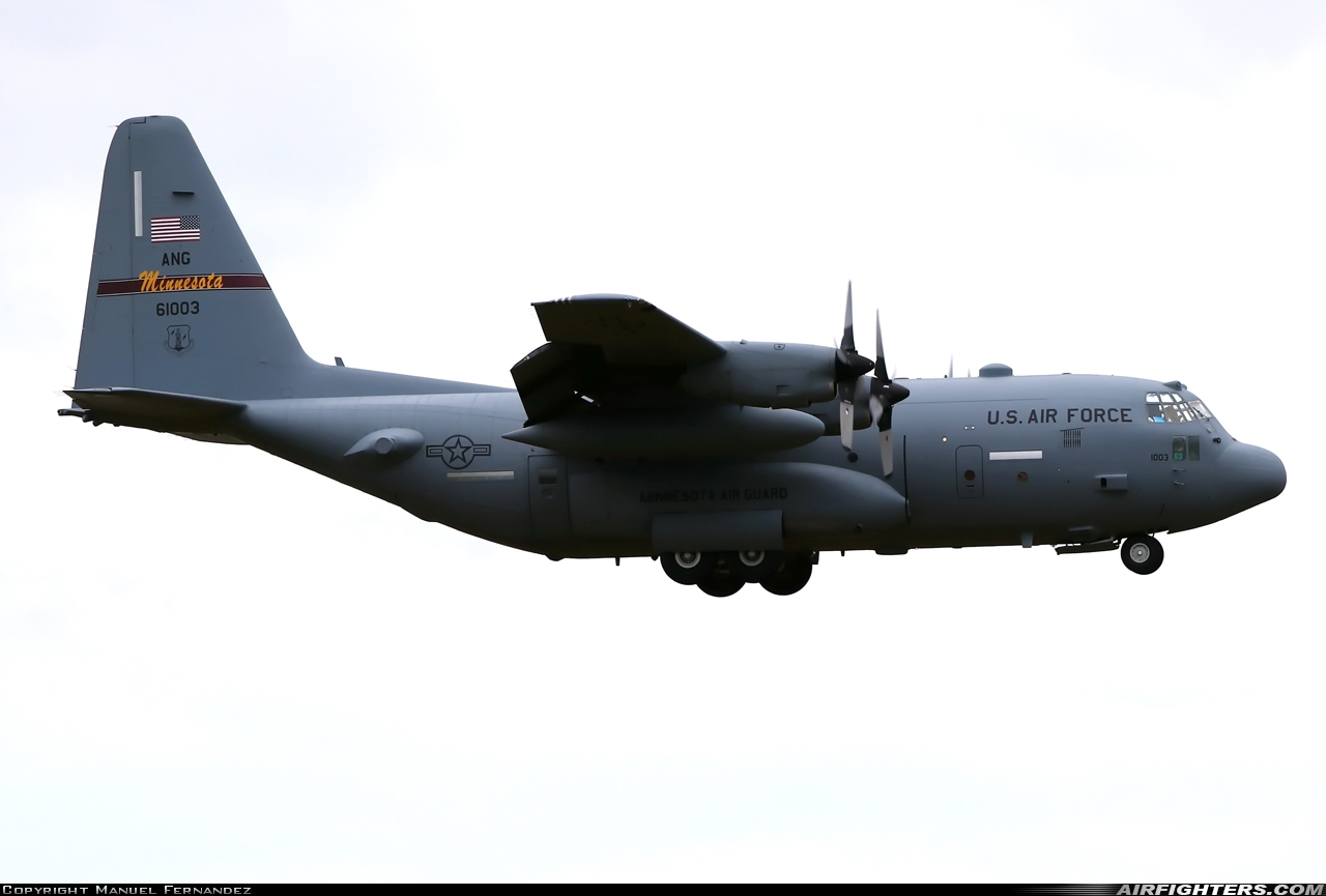 USA - Air Force Lockheed C-130H Hercules (L-382) 96-1003 at Rota (LERT), Spain